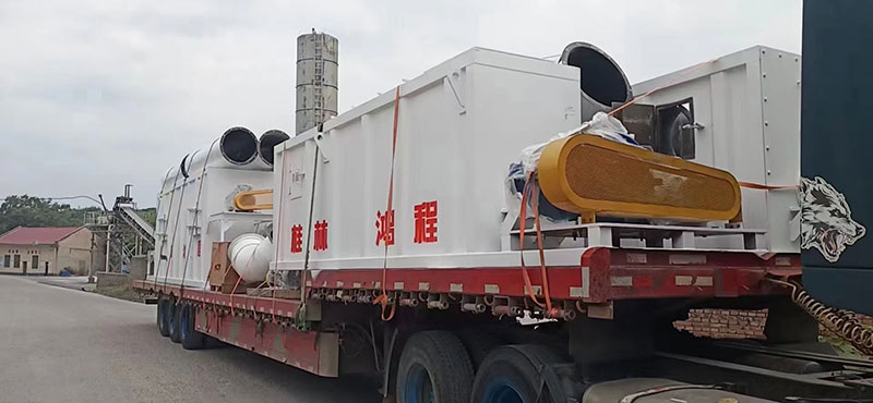 湖南某老板訂購時產十五噸氫氧化鈣生產線貨物到場剪影！