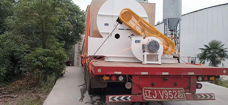 湖南某老板訂購時產十五噸氫氧化鈣生產線貨物到場剪影！