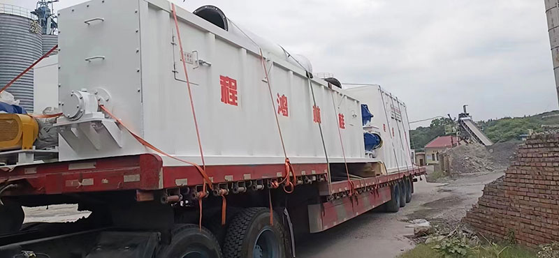 湖南某老板訂購時產十五噸氫氧化鈣生產線貨物到場剪影！