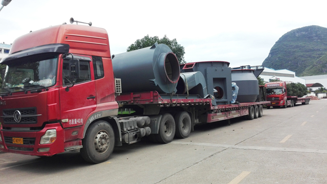 桂林鴻程立磨完成HLM1700又一條生產線，并交付客戶
　　